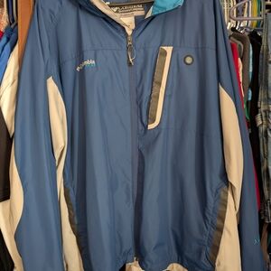 Columbia Men's Blue and Gray Jacket